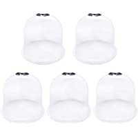 Cloches de jardín-paquete de 5 cubiertas de campana de cúpula de plantas reutilizables para calentar el suelo del jardín…
